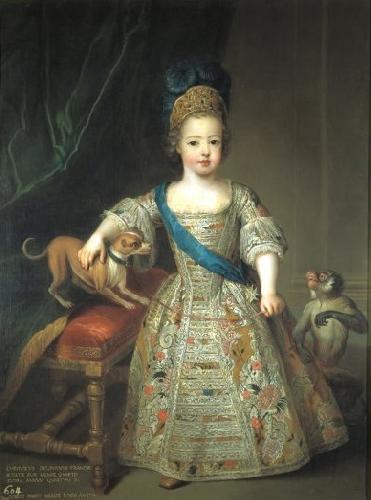 Circle of Pierre Gobert Portrait of Louis XV as a child